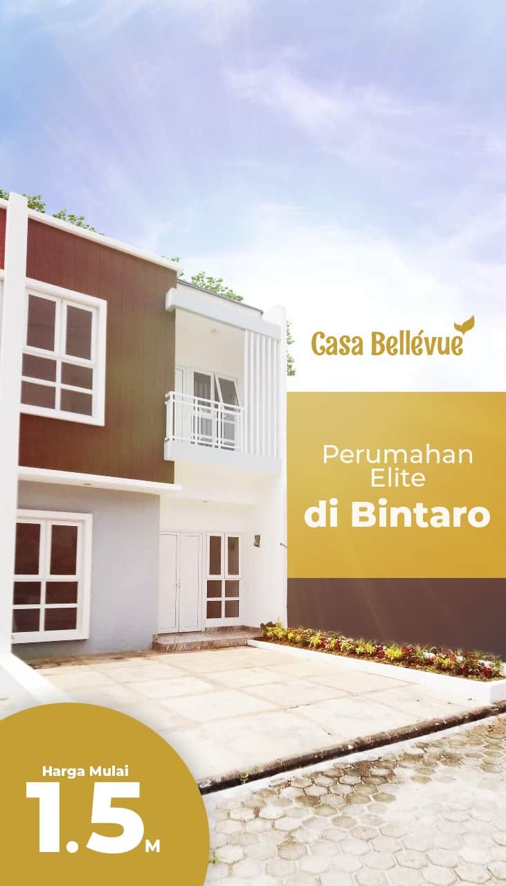town house exclusive bintaro - perumahan elit bintaro - casa bellevie residence cbr - nprosyar - banner potrait 1